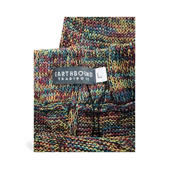 EUC Earthbound Trading Co. Multicolor Pull-On Knit Pants | Sz L - Picture 5 of 6